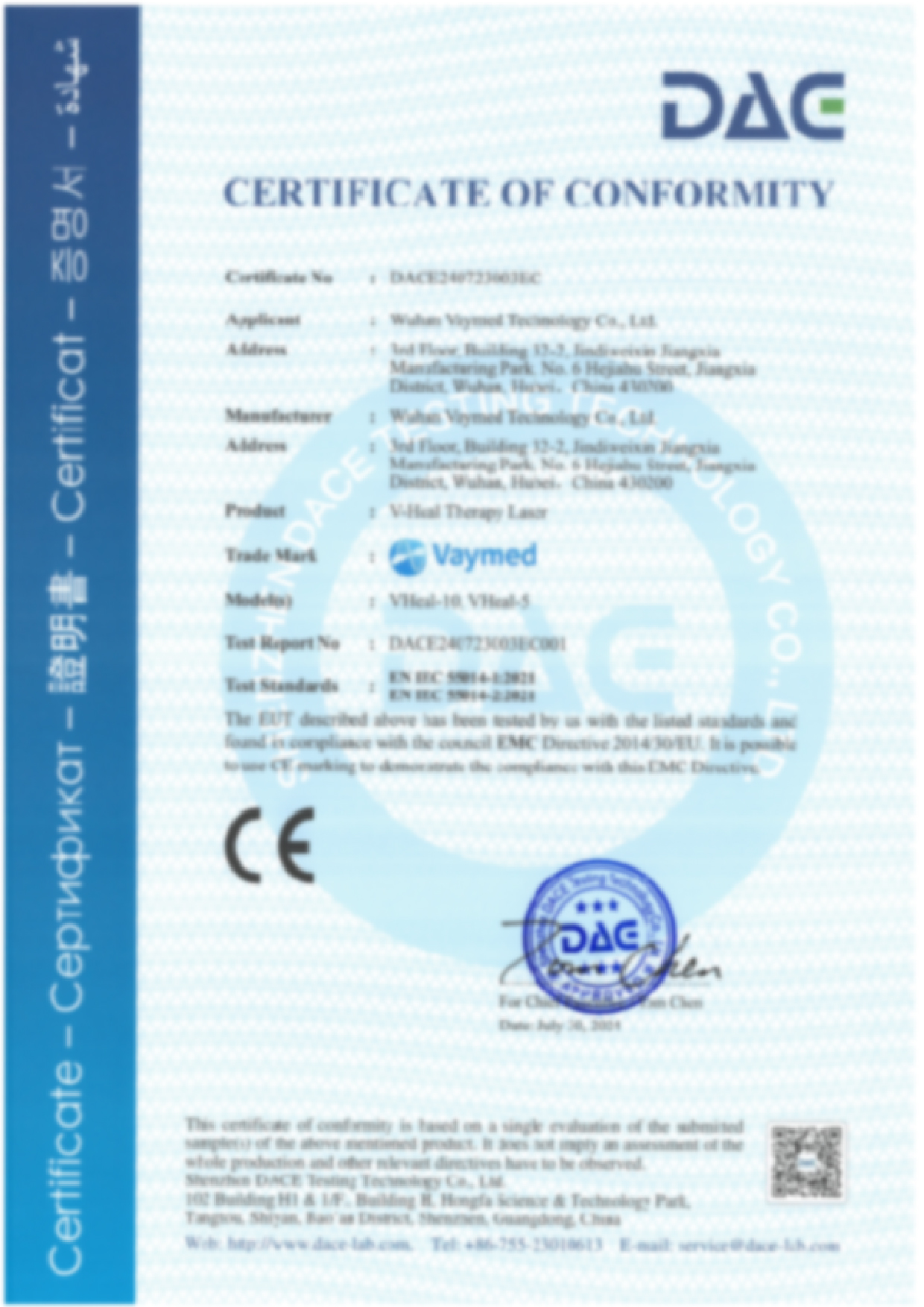 Vaymed Certificate - 3